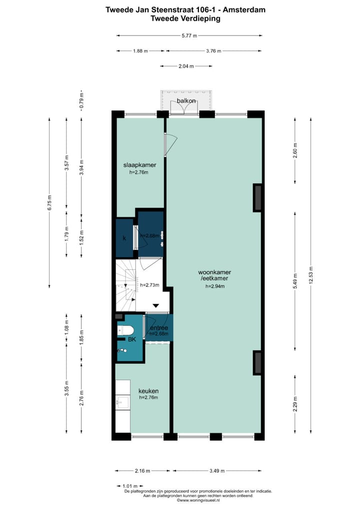 Foto 32 van Tweede Jan Steenstraat 106-2