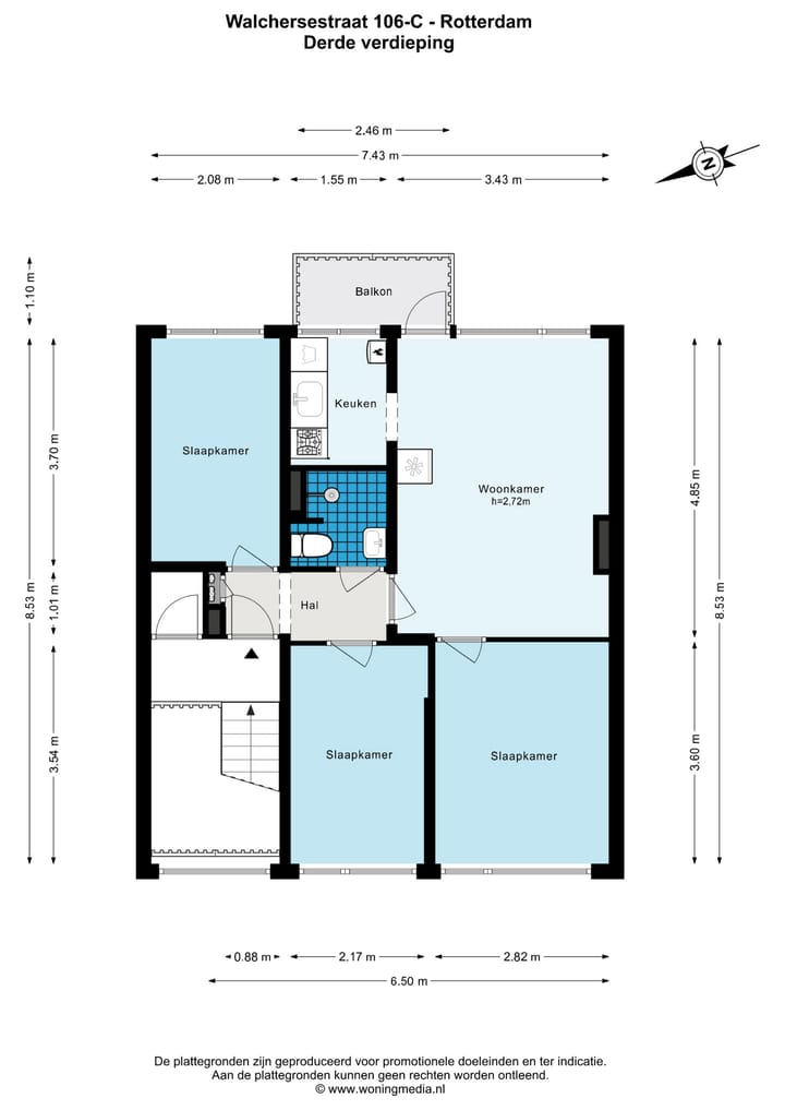 Foto 28 van Walchersestraat 106-C