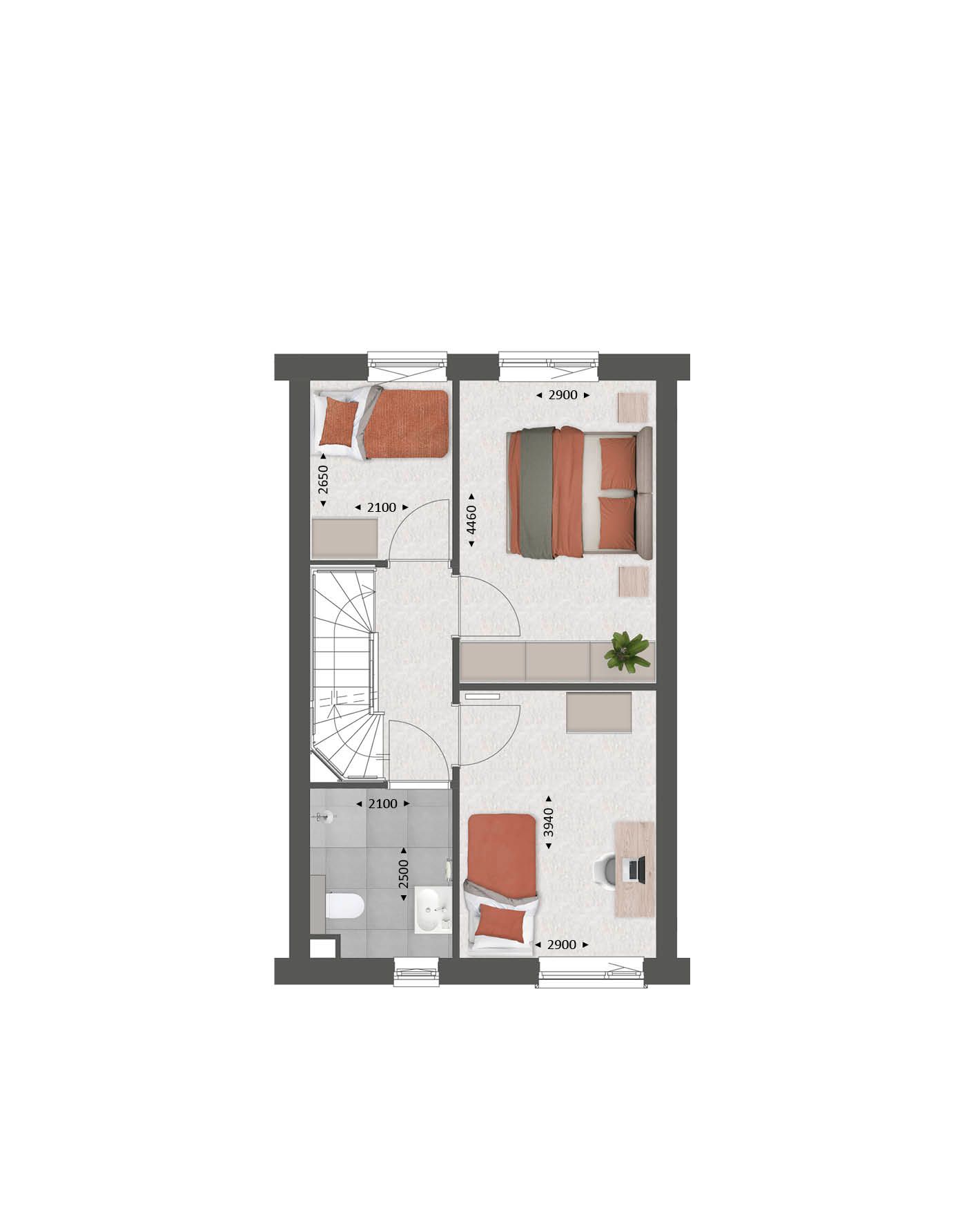 Foto 3 van Rijwoningen | TYPE C (Bouwnr. 101)