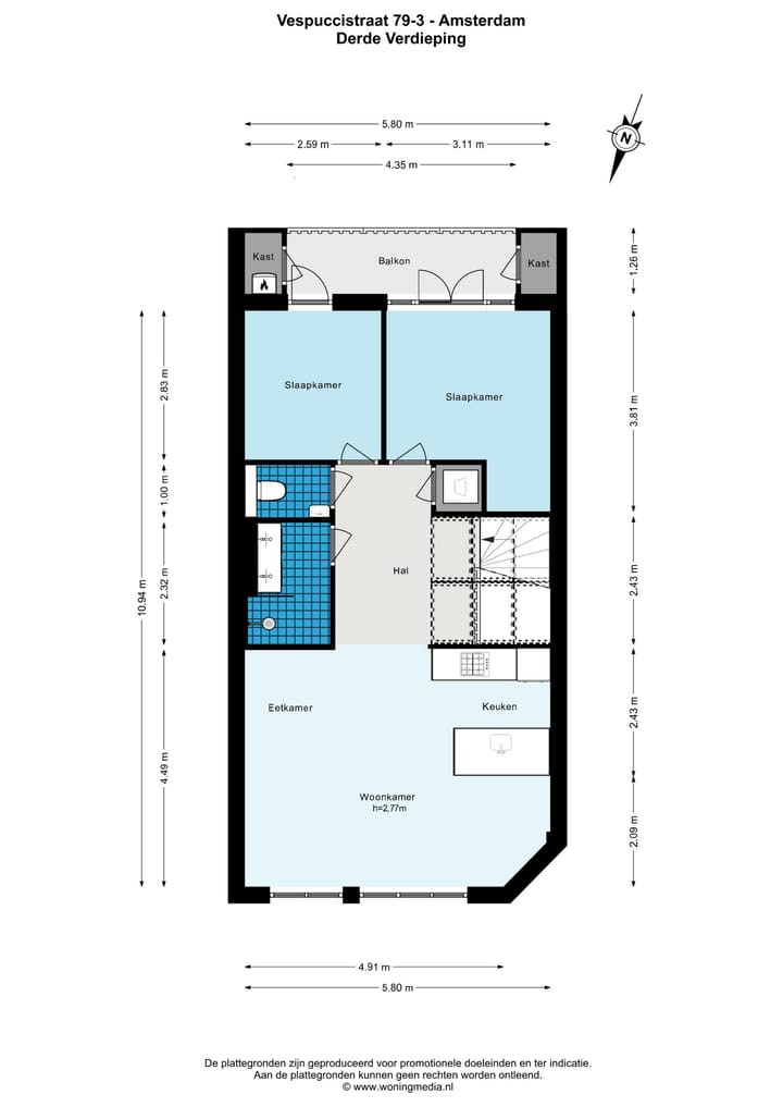 Foto 34 van Vespuccistraat 79-3