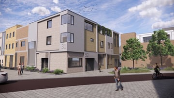 Foto van 3 Stadswoningen Coberco - Hoekwoning nummer 50 Hoekwoning