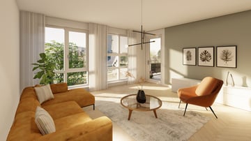 Foto van type C Tussenverdieping en benedenwoning