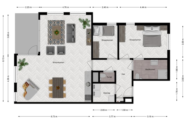 Foto 7 van type C (Bouwnr. 27,)