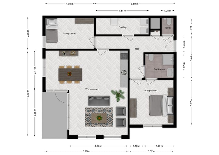 Foto 7 van type B (Bouwnr. 26,)