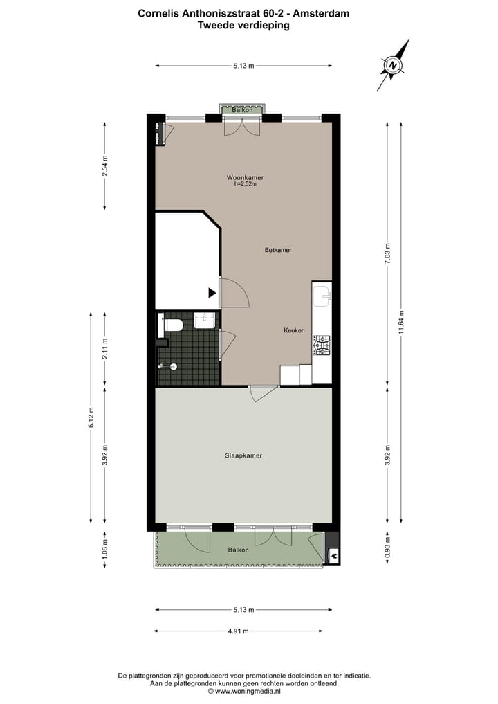Foto 21 van Cornelis Anthoniszstraat 60-2