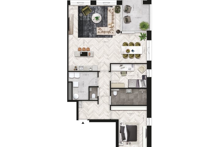 Photo 2 of Kraanbaan l Pakhuizen l Appartement l C2 (Bouwnr. 33)