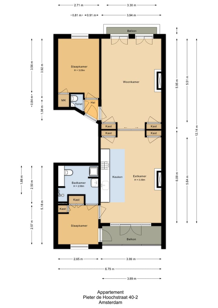 Foto 28 van Pieter de Hoochstraat 40-2