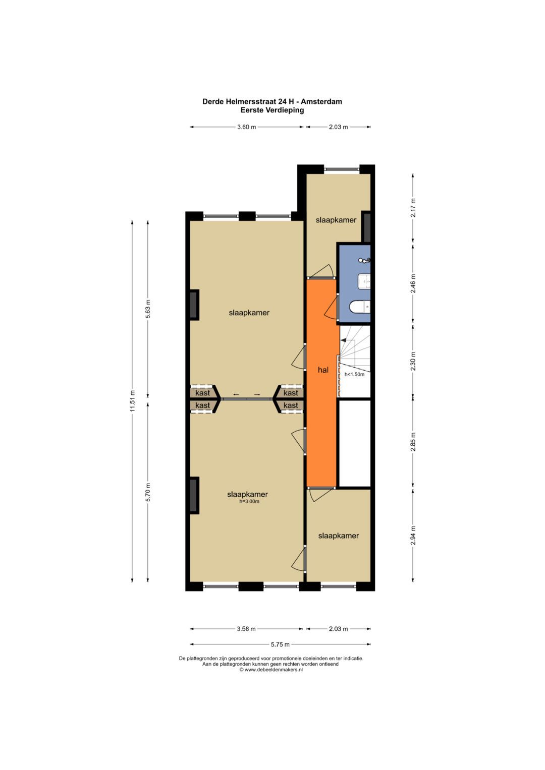Foto 38 van Derde Helmersstraat 24-H