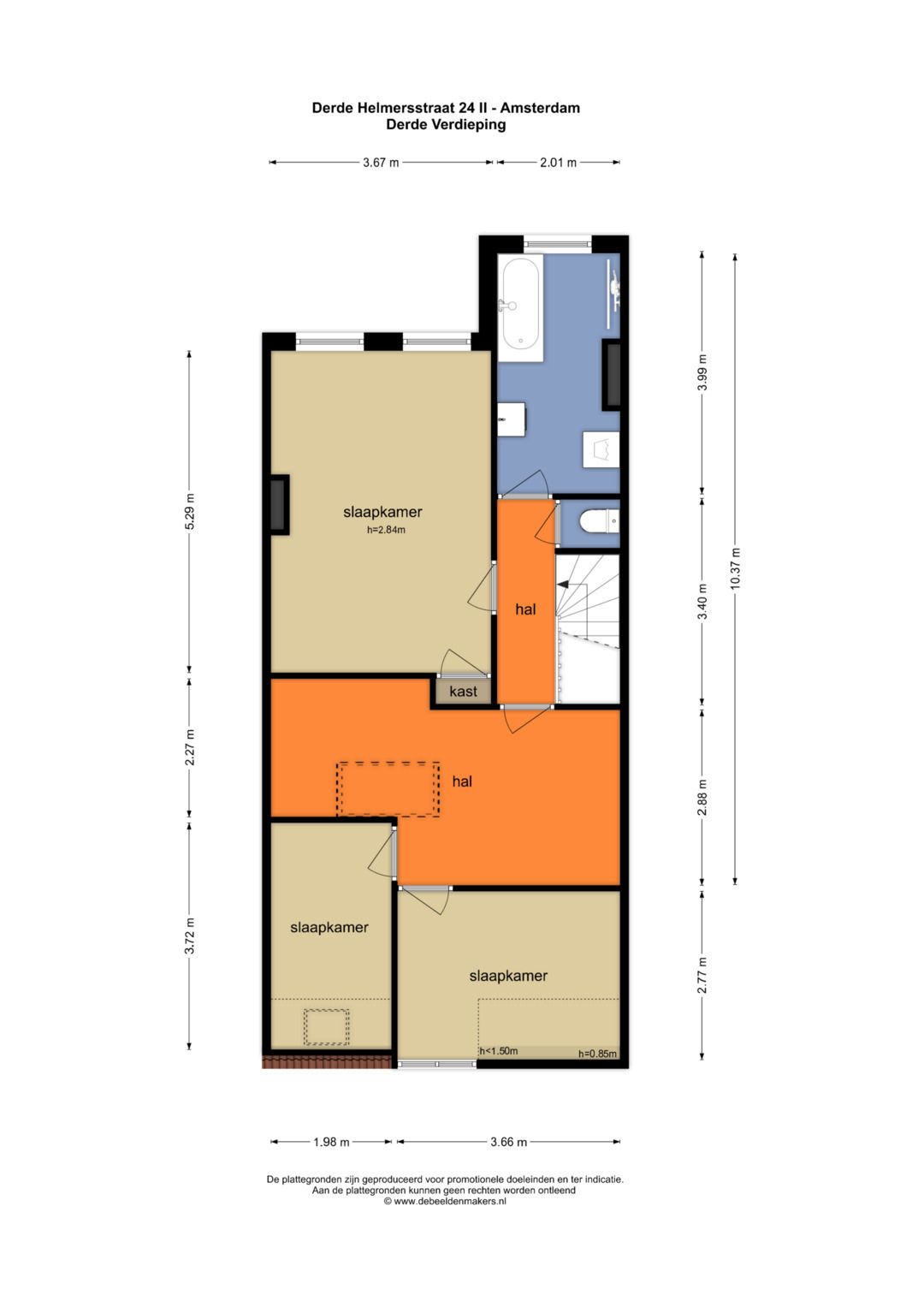 Foto 42 van Derde Helmersstraat 24-H