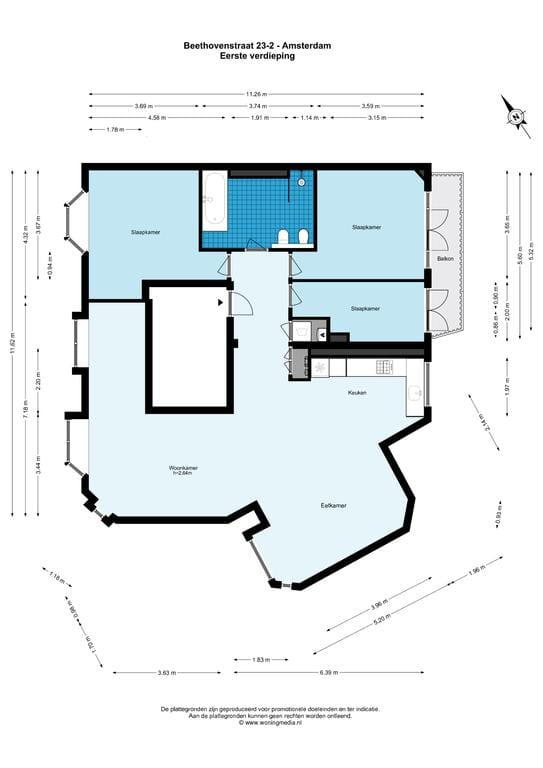 Foto 26 van Beethovenstraat 23-2