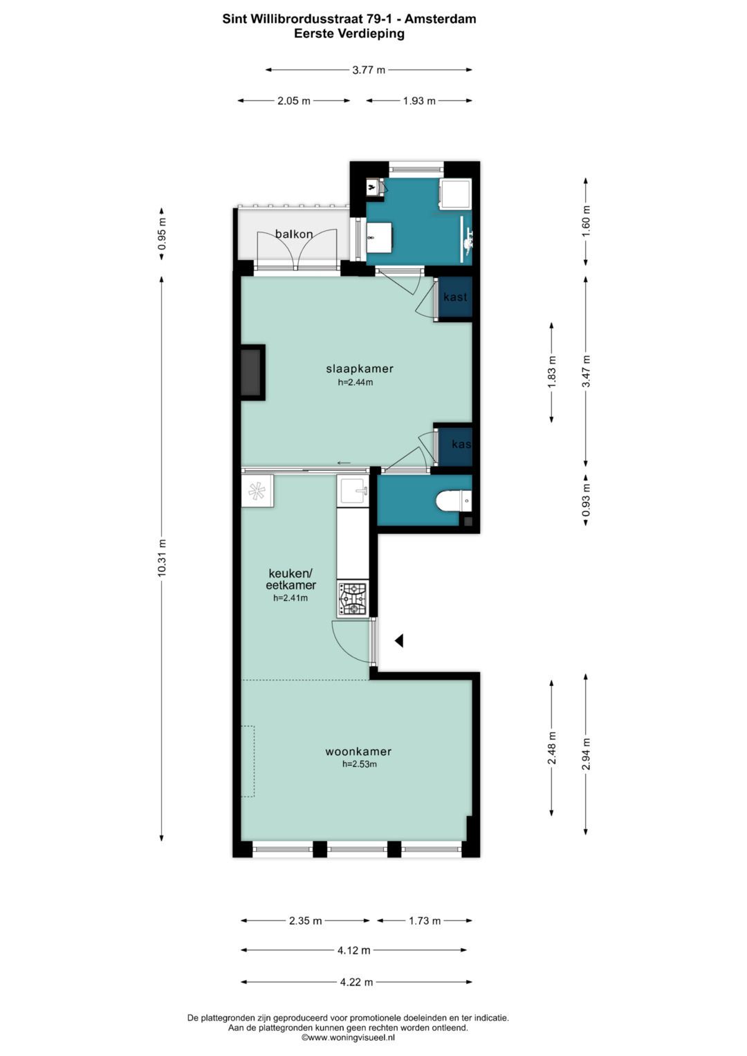 Foto 19 van Sint Willibrordusstraat 79-1