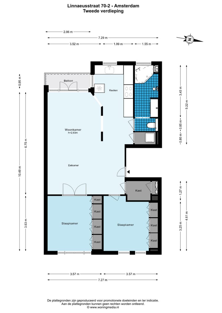 Foto 34 van Linnaeusstraat 70-2