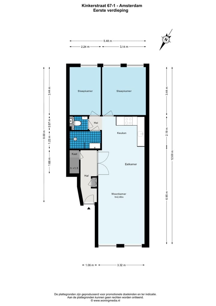 Foto 25 van Kinkerstraat 67-1