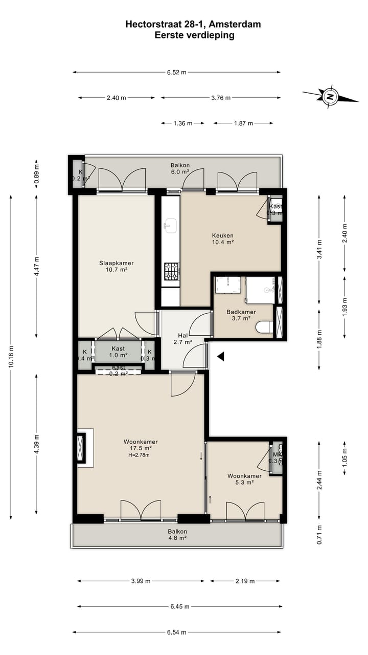 Foto 20 van Hectorstraat 28-1