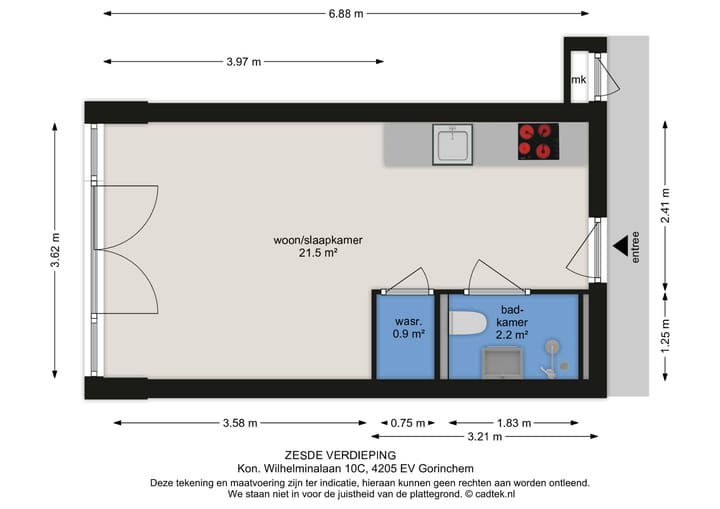 Foto 10 van Koningin Wilhelminalaan 10-C