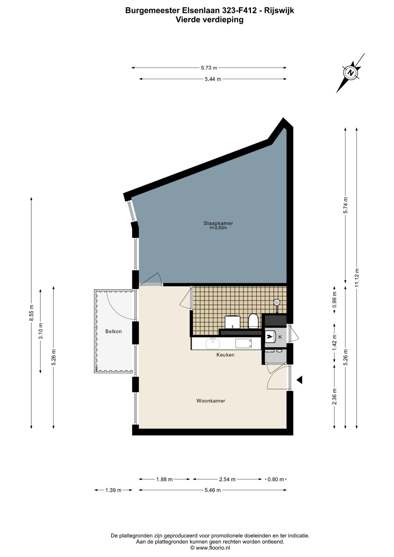 Foto 30 van Burgemeester Elsenlaan 323-F412