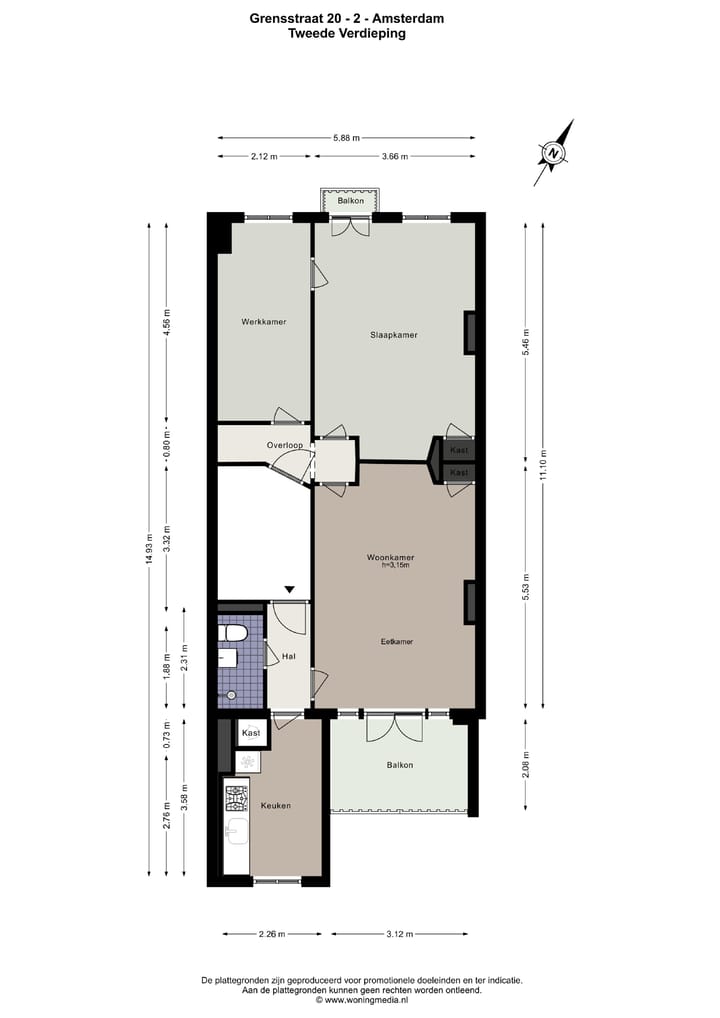 Foto 28 van Grensstraat 20-2