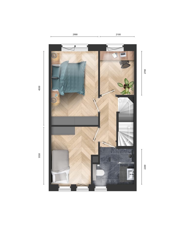 Foto 4 van Noordkade - Lange Kade (Bouwnr. 21)