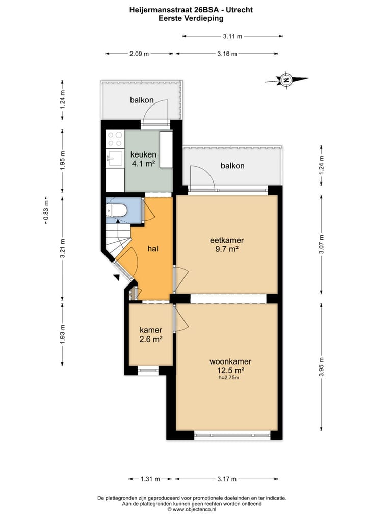 Foto 28 van Heijermansstraat 26-BSA