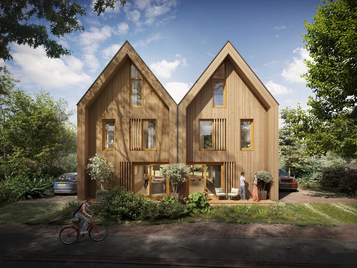 Foto van Geschakelde Bosvilla Type A 2-onder-1-kapwoning