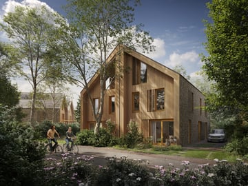 Foto van Geschakelde Bosvilla Type B 2-onder-1-kapwoning