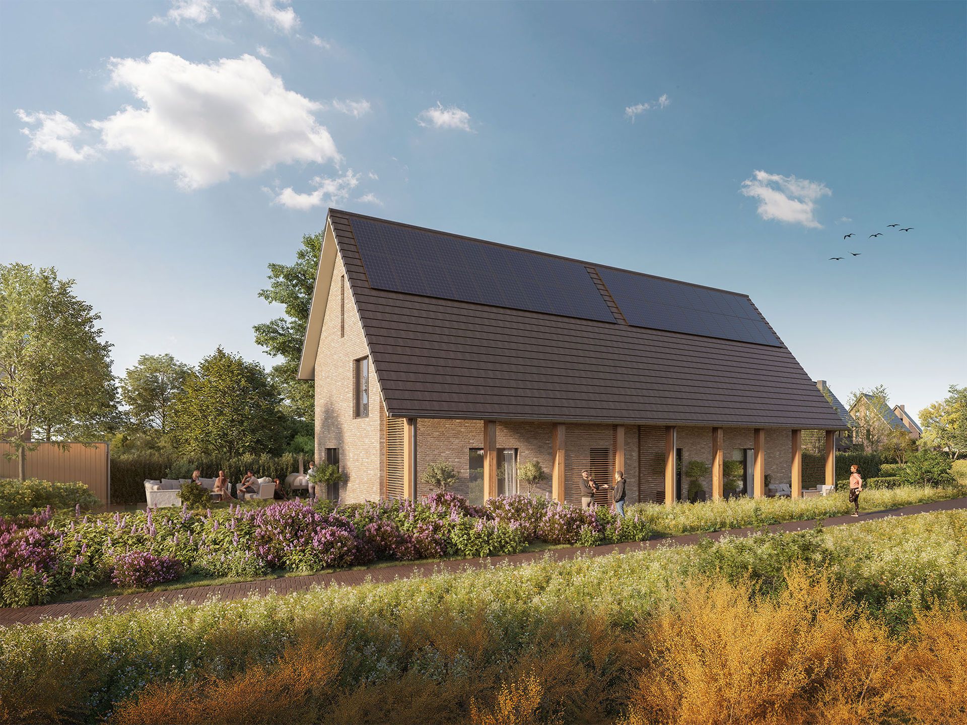 Foto 3 van tuinpad (Bouwnr. 57)