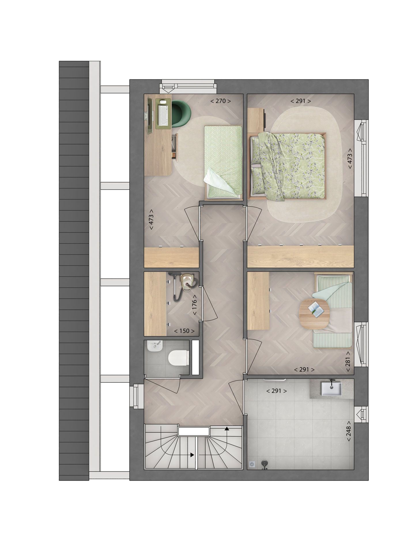 Foto 9 van tuinpad (Bouwnr. 57)