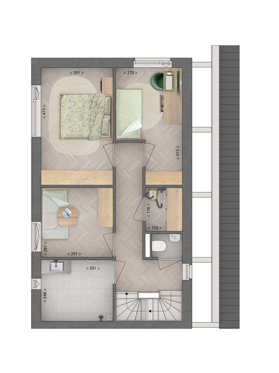 Foto 8 van tuinpad (Bouwnr. 58)