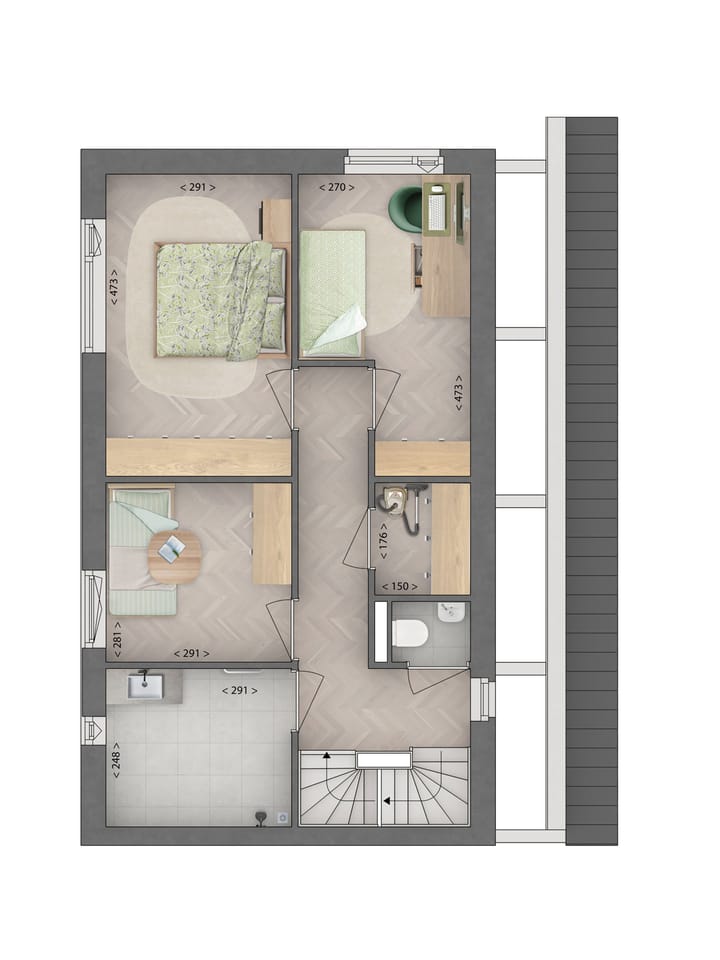 Foto 8 van tuinpad (Bouwnr. 58)