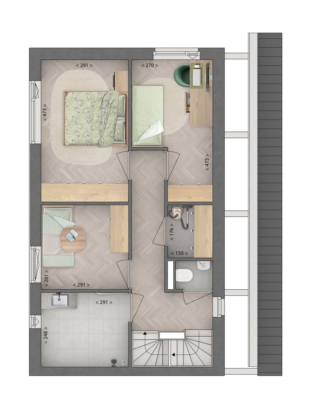 Foto 7 van tuinpad (Bouwnr. 66)