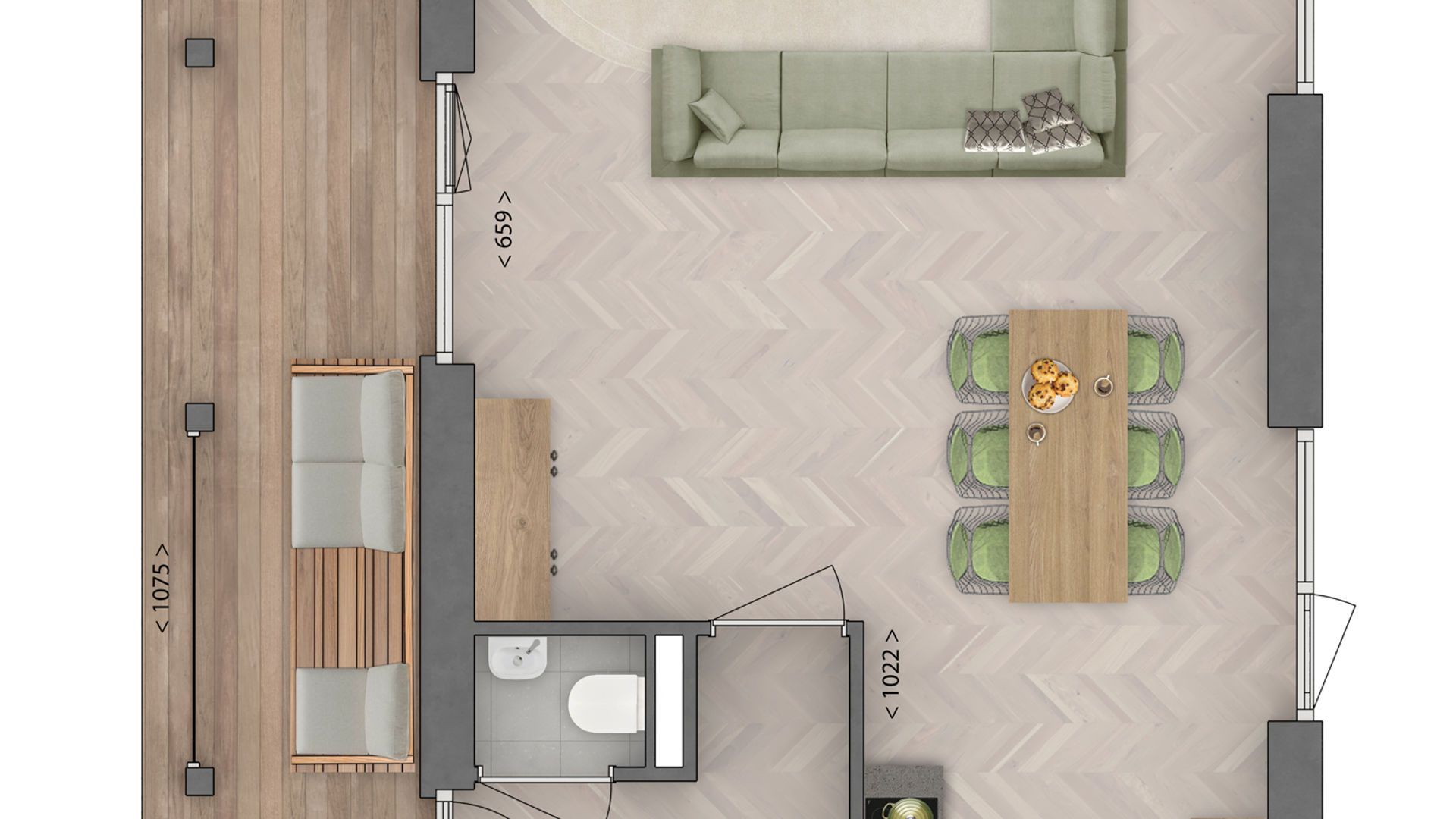 Foto 6 van tuinpad (Bouwnr. 65)