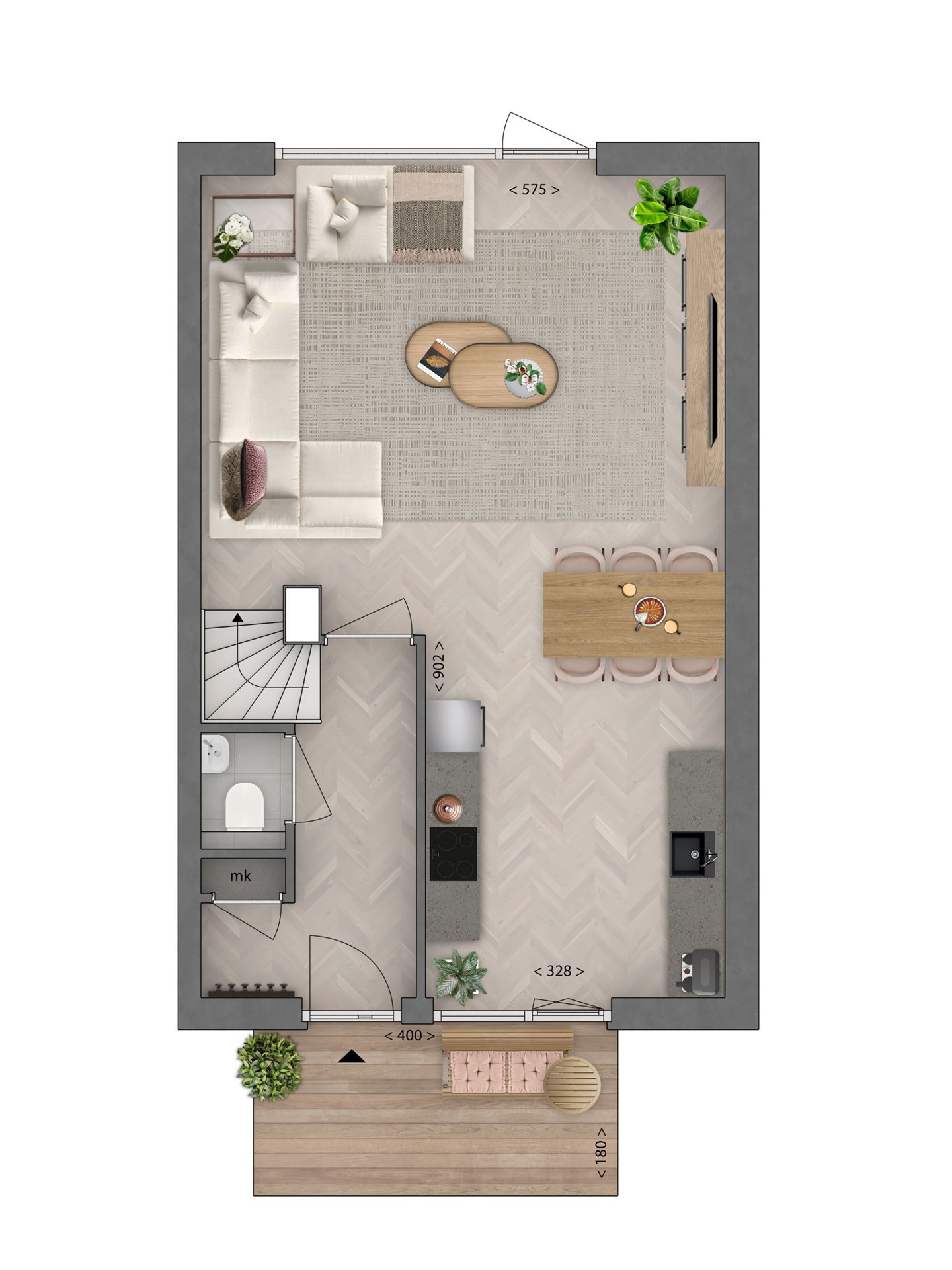 Foto 5 van Tuinpad (Bouwnr. 56)