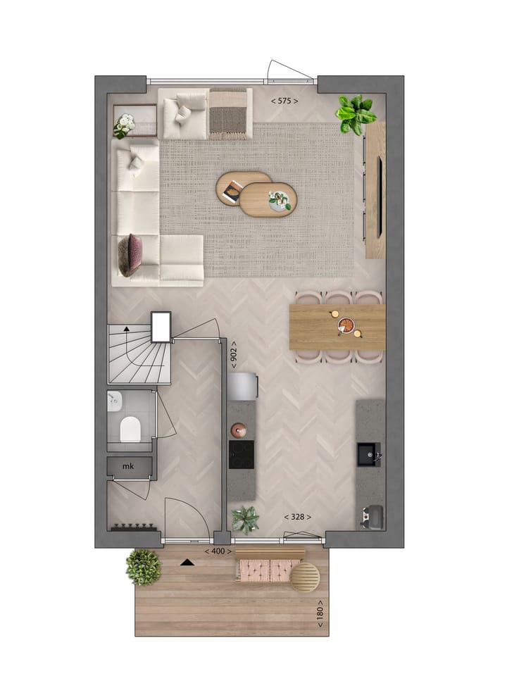 Foto 5 van Tuinpad (Bouwnr. 56)