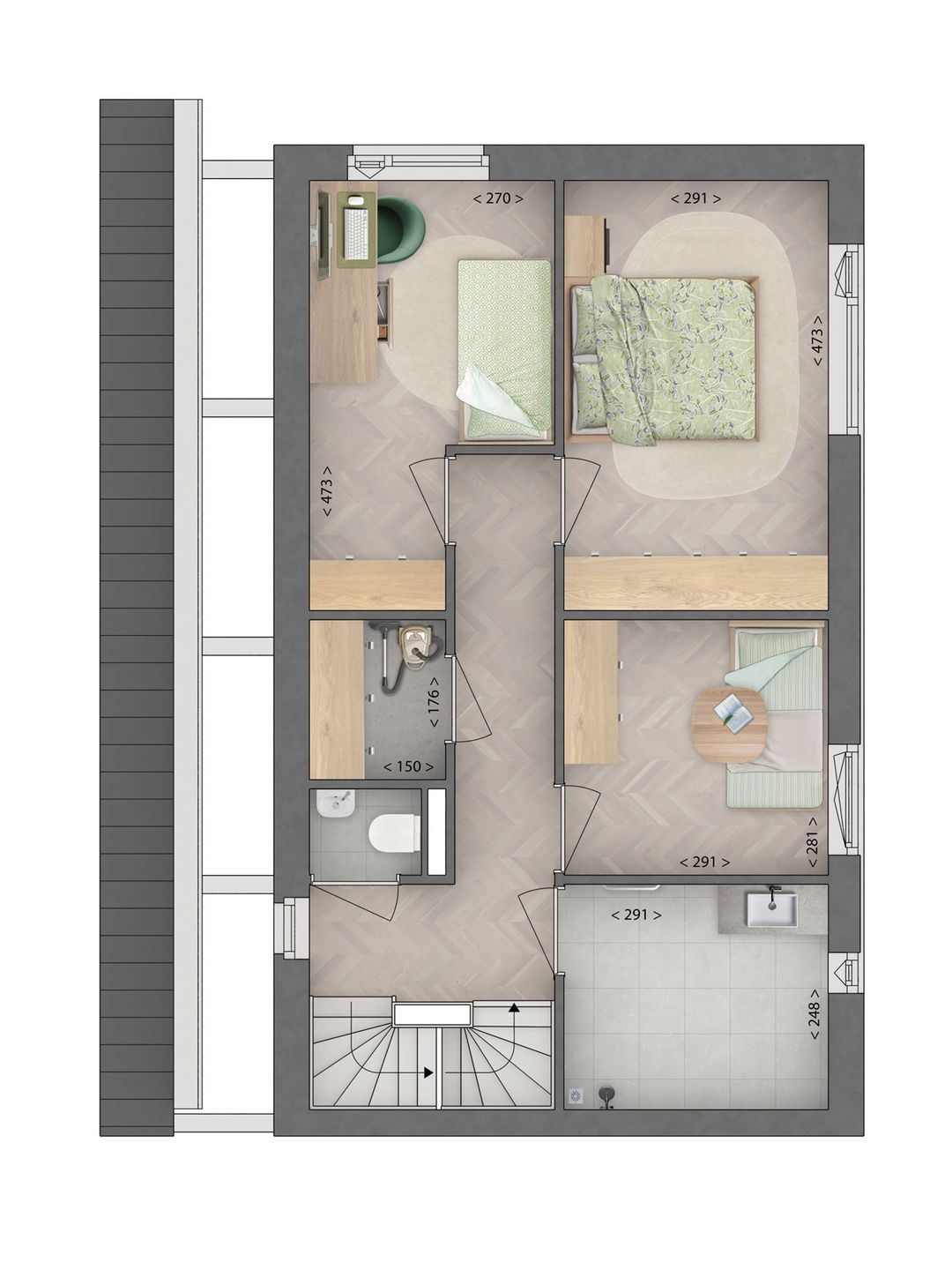 Foto 7 van tuinpad (Bouwnr. 65)