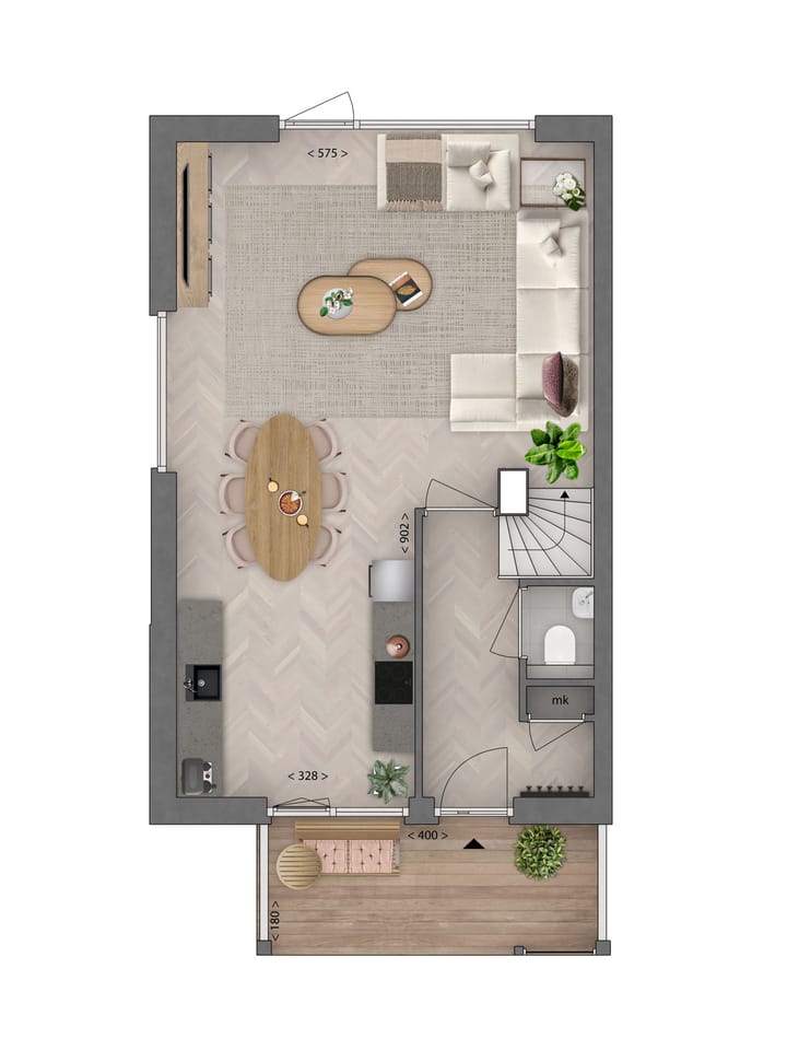 Foto 5 van Tuinpad (Bouwnr. 59)