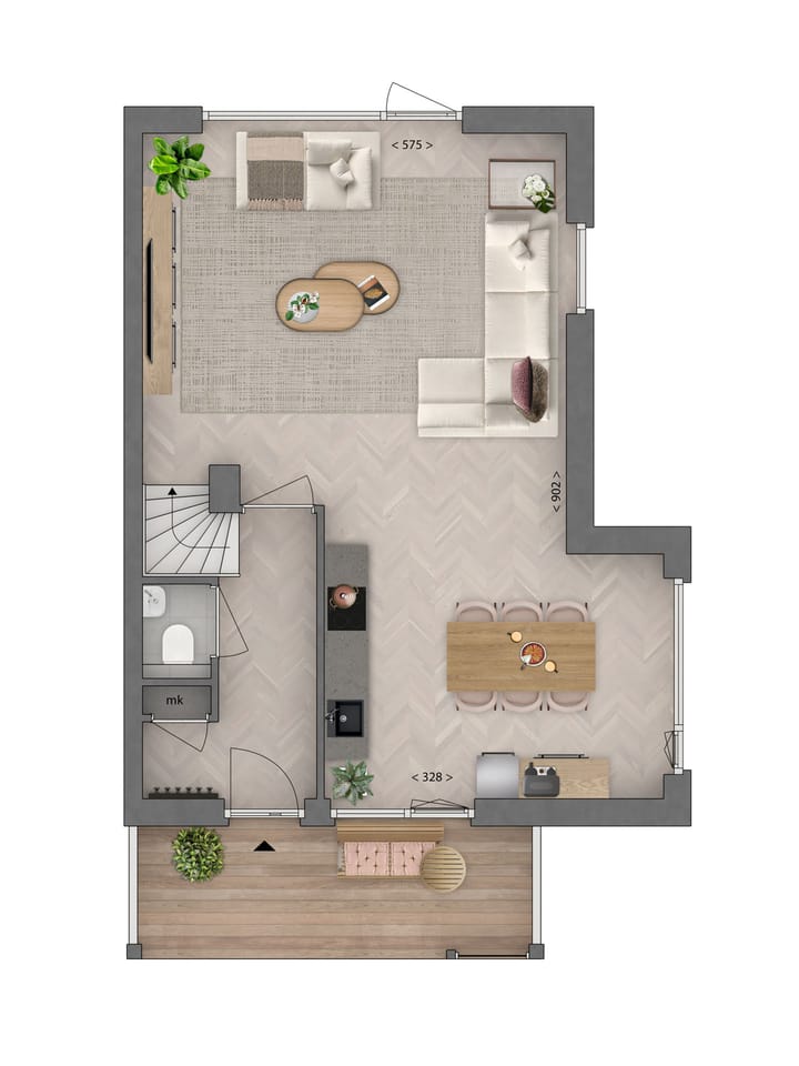 Foto 6 van Tuinpad (Bouwnr. 63)