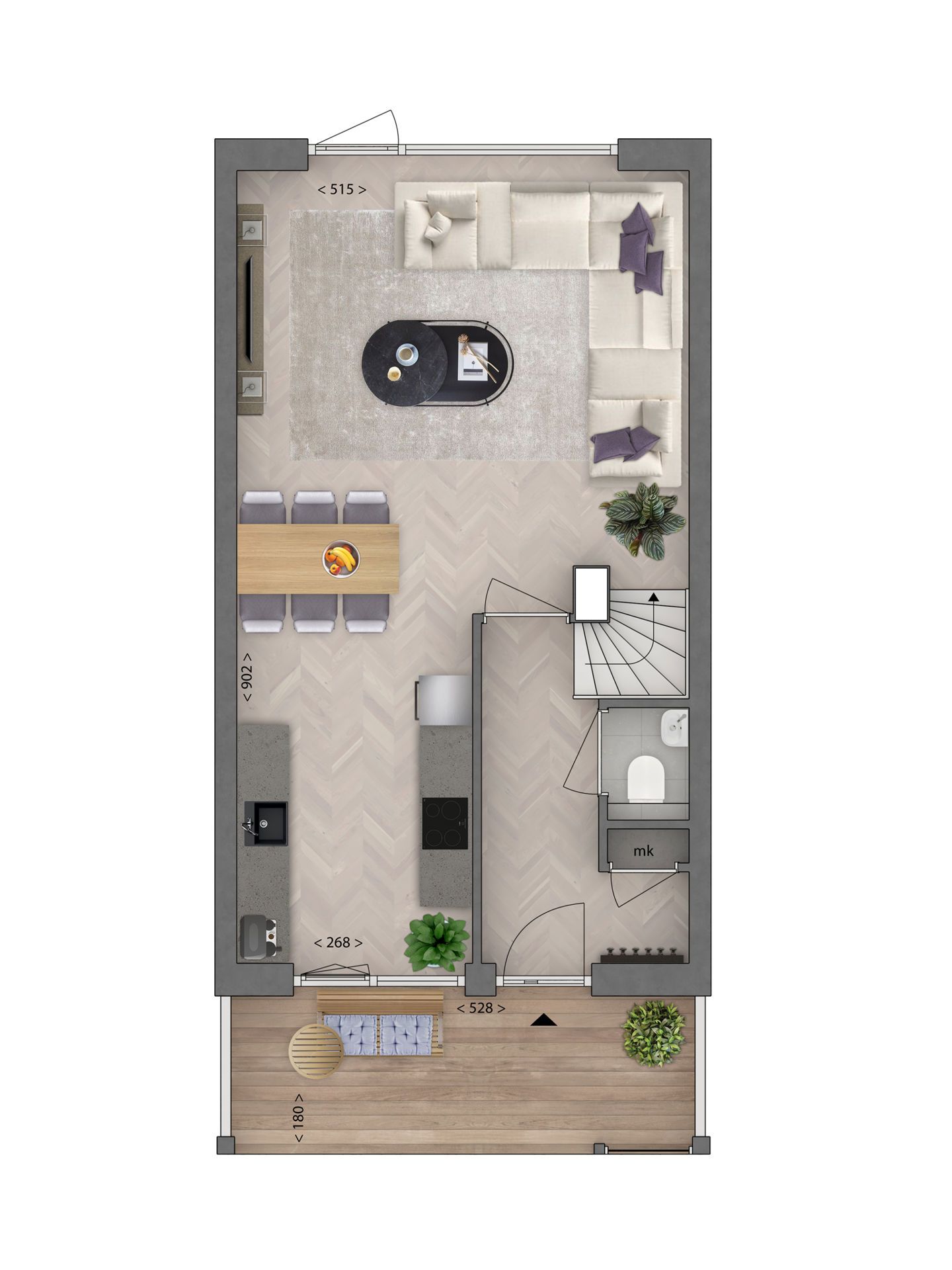 Foto 5 van tuinpad (Bouwnr. 62)