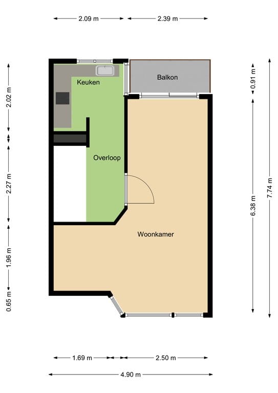 Foto 23 van Tellegenstraat 63-A