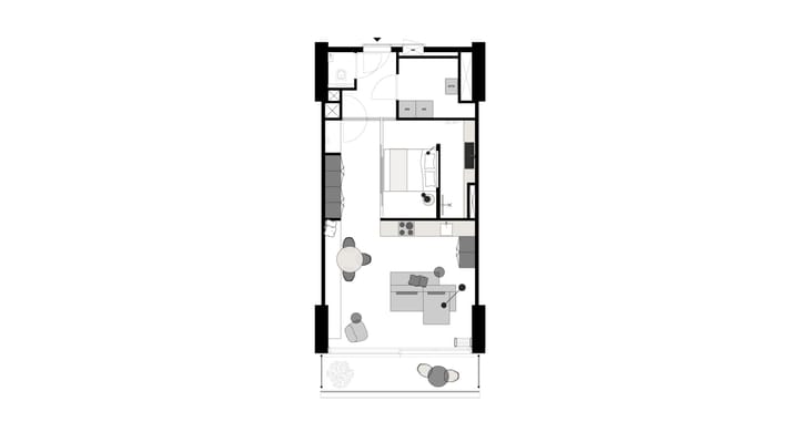 Foto 22 van Flexibele loft 60 m2 (Bouwnr. 23)