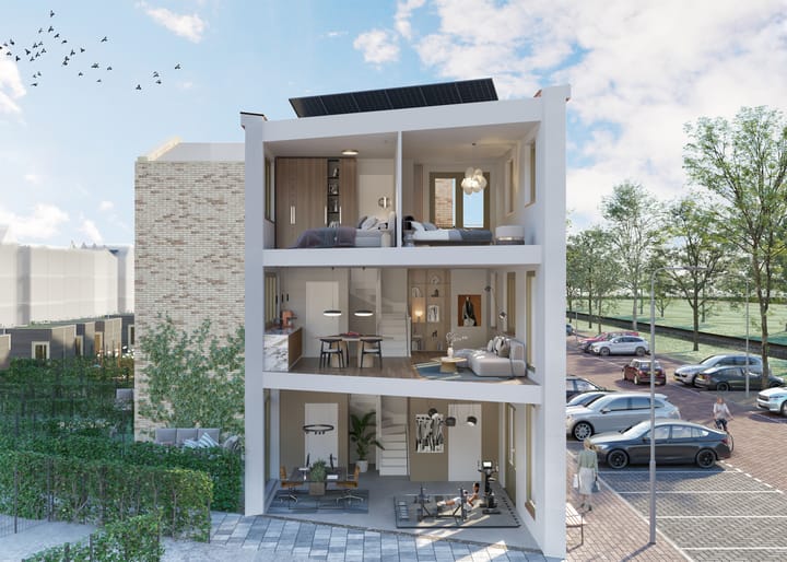 Foto 2 van Veelzijdige hoekwoning bouwnr. (Bouwnr. 1)