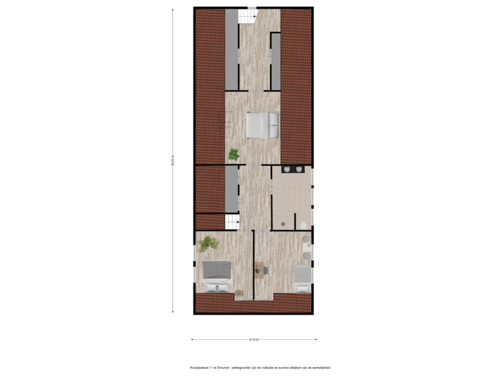 Rooijsestraat 11 te Dreumel - woonhuis verdieping