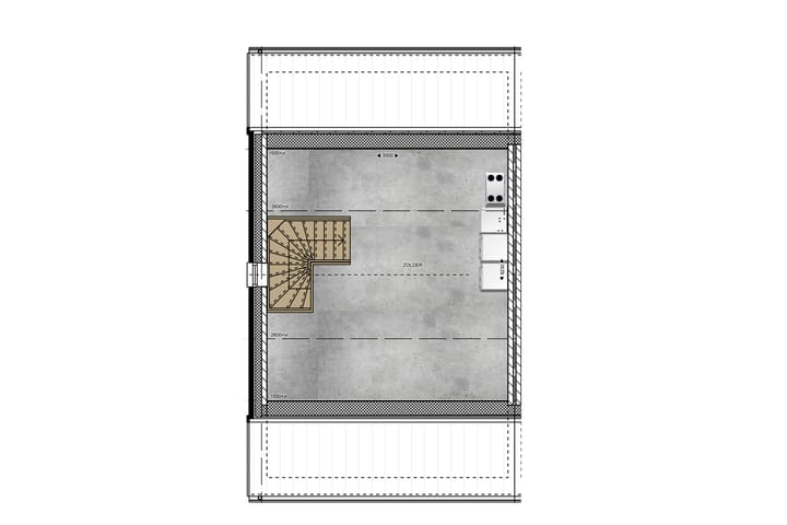 Foto 12 van Type C1 Halfvrijstaande woningen (Bouwnr. 32)