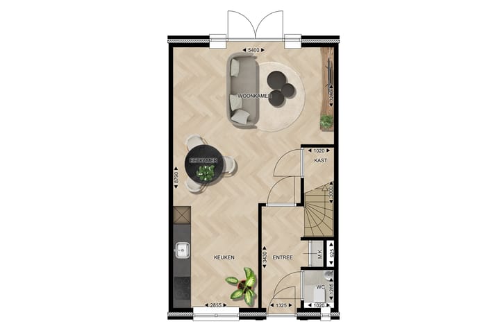 Foto 8 van Type D3 Tussenwoningen (Bouwnr. 37)