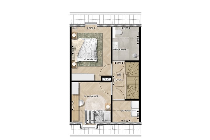 Foto 9 van Type D3 Tussenwoningen (Bouwnr. 37)