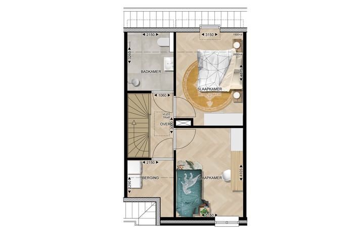 Photo 9 of Type D2 Tussenwoningen (Bouwnr. 70)