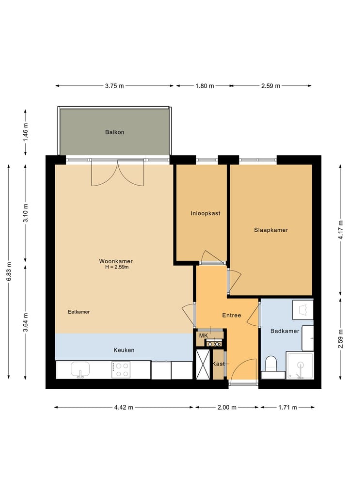 Foto 32 van Olivier van Noortstraat 22-L