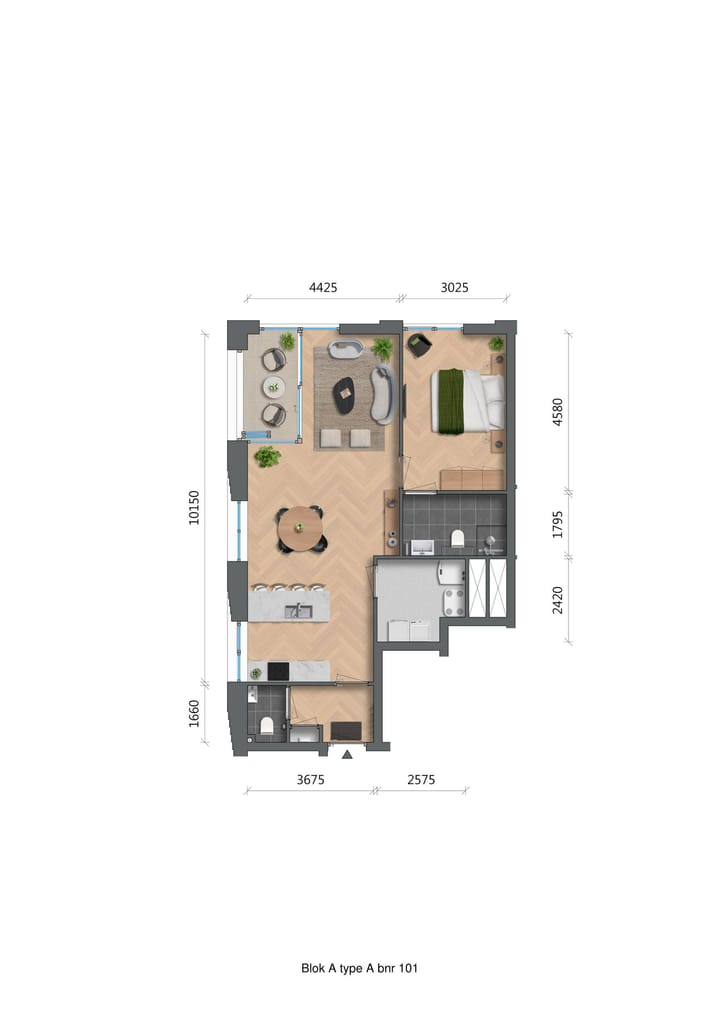 Foto 3 van De Zwaan - Westertoren - appartementen (Bouwnr. A1.01)