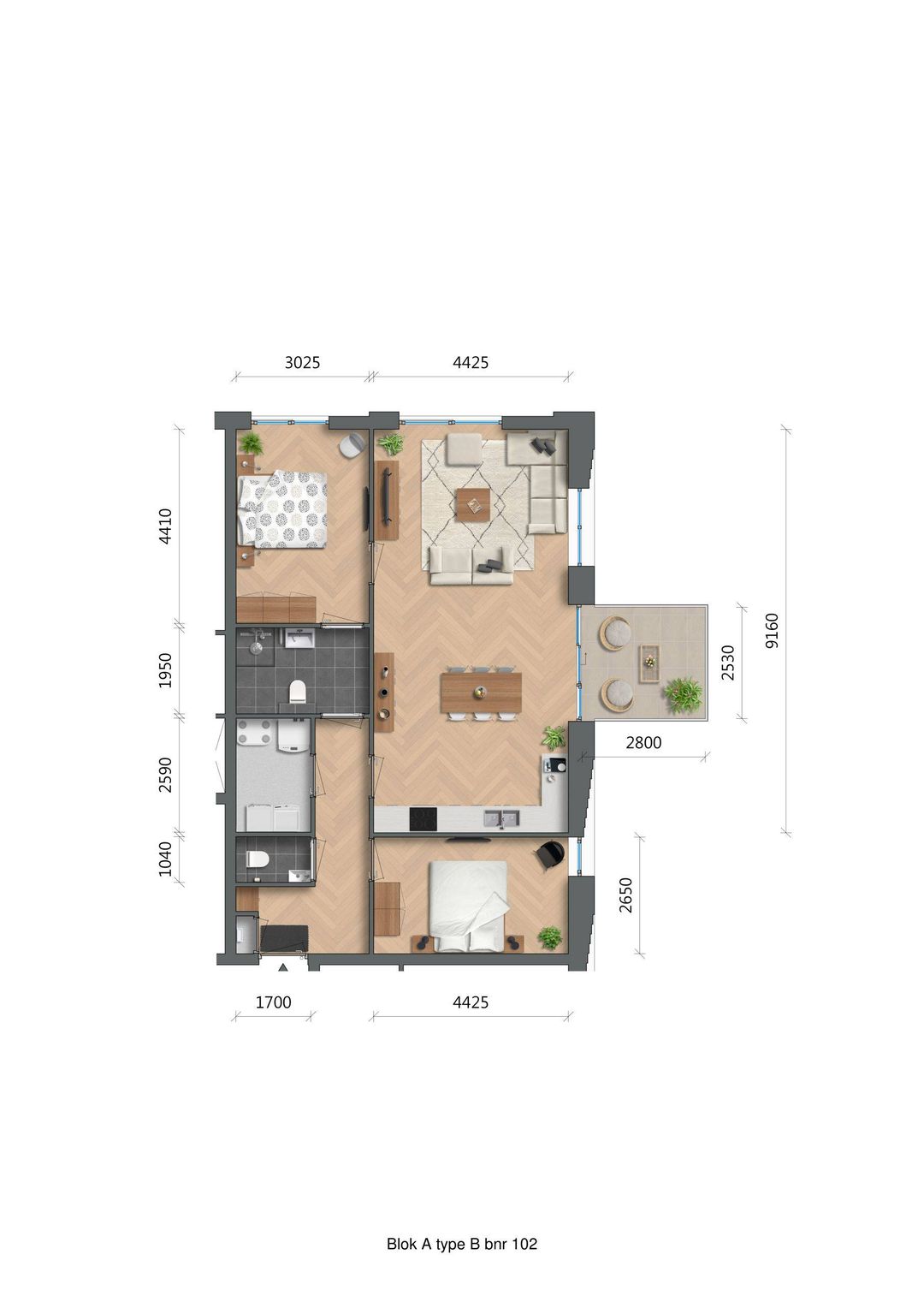 Photo 2 of De Zwaan - Westertoren - appartementen (Bouwnr. A5.02)