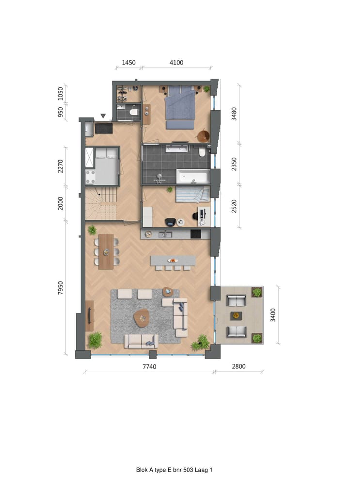 Foto 3 van De Zwaan - Westertoren - penthouse (Bouwnr. A5.03)