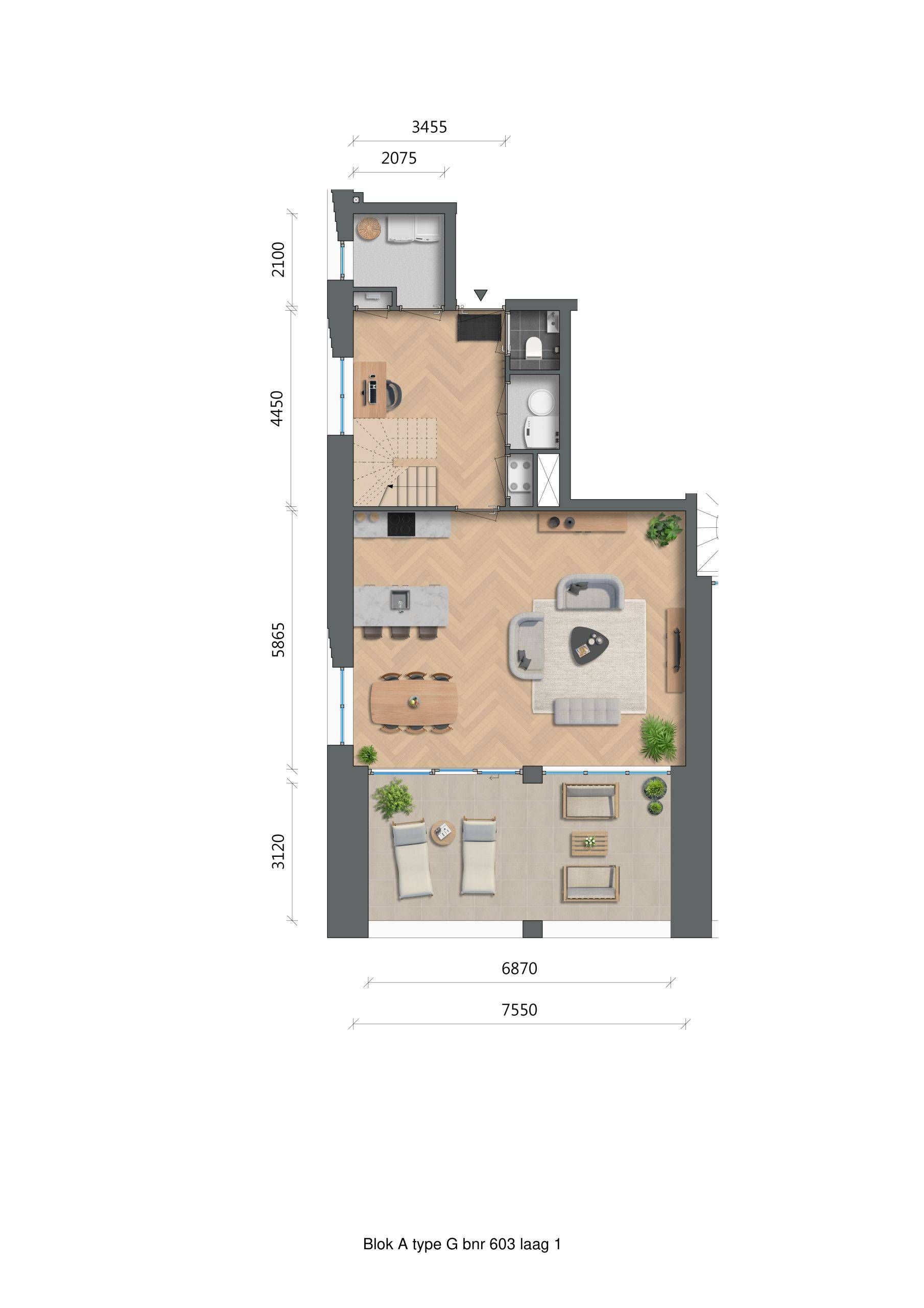 Foto 3 van De Zwaan - Westertoren - penthouse (Bouwnr. A6.03)